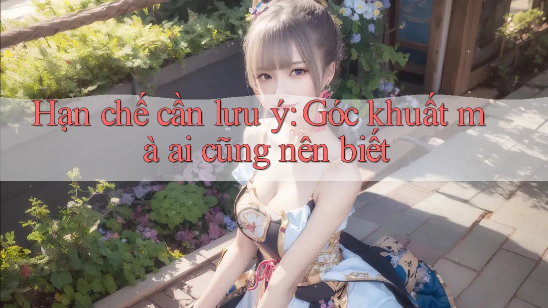 Hạn chế cần lưu ý: Góc khuất mà ai cũng nên biết