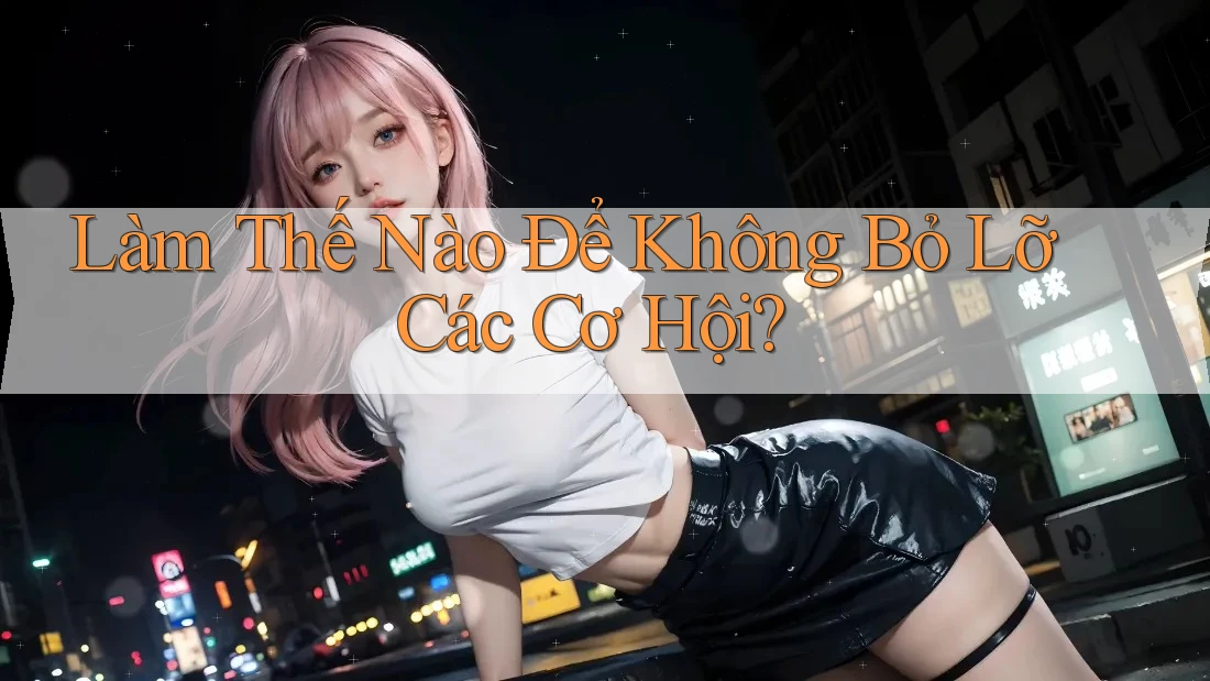 Làm Thế Nào Để Không Bỏ Lỡ Các Cơ Hội? Làm Thế Nào Để Không Bỏ Lỡ Các Cơ Hội?