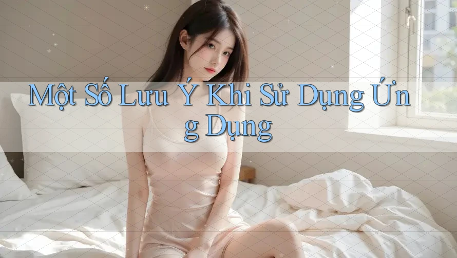 Một Số Lưu Ý Khi Sử Dụng Ứng Dụng Một Số Lưu Ý Khi Sử Dụng Ứng Dụng