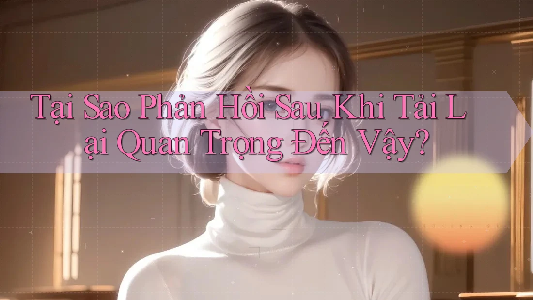 Tại Sao Phản Hồi Sau Khi Tải Lại Quan Trọng Đến Vậy?