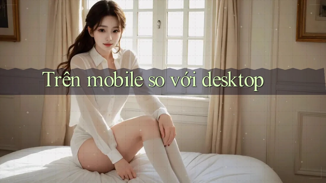 Trên mobile so với desktop Trên mobile so với desktop